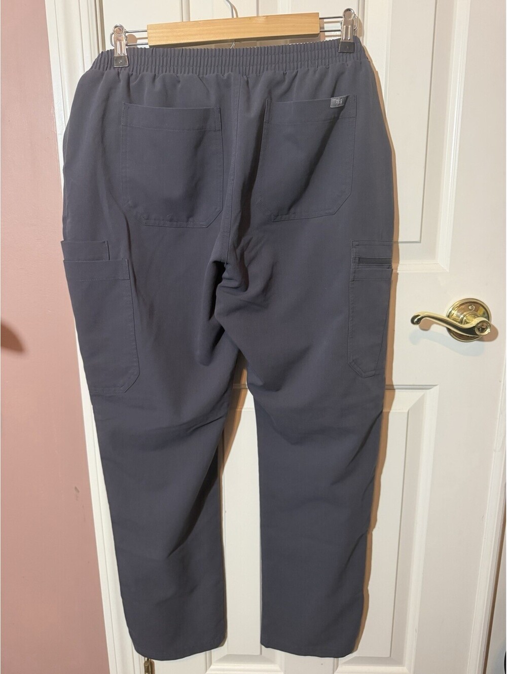 Figs Yola Skinny Scrub Pants Womens Large PO 1251 Gray - Picture 2 of 5